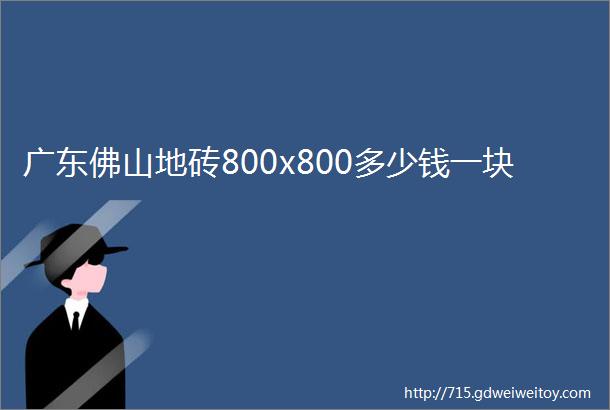 广东佛山地砖800x800多少钱一块